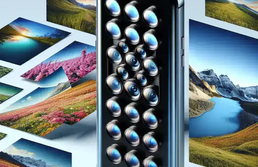 "Samsung smartphone concept featuring innovative 440 MP camera technology for high-resolution photography"