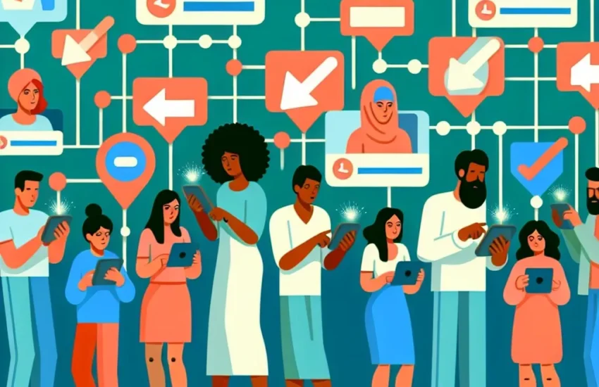 "Diagram illustrating methods to track link clicks on social media posts, showcasing analytics tools, tracking pixels, and UTMs for effective performance measurement."