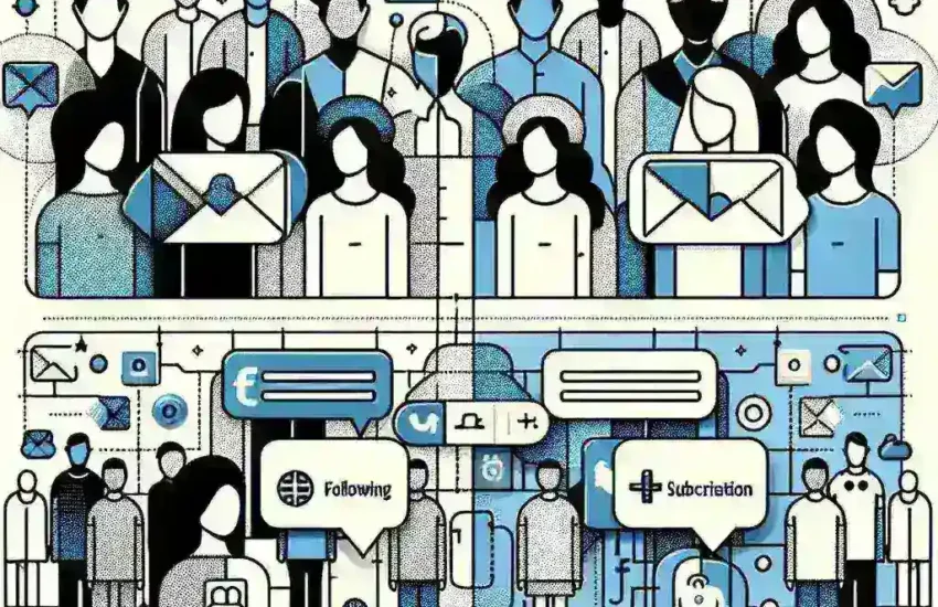 "Illustration comparing Instagram followers vs subscribers, highlighting key differences in audience engagement and content access."