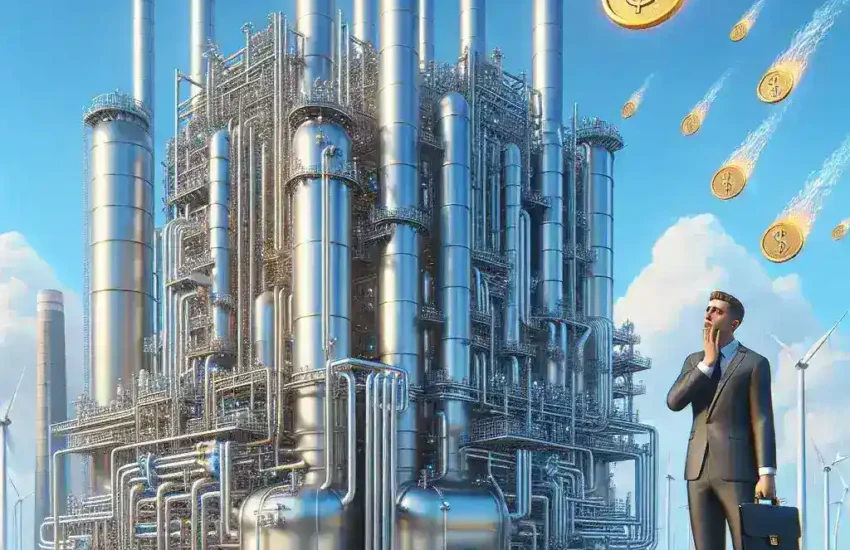 "Clean hydrogen production facility showcasing advanced technology amidst rising operational costs and diminishing tax incentives, illustrating challenges faced by the hydrogen industry."